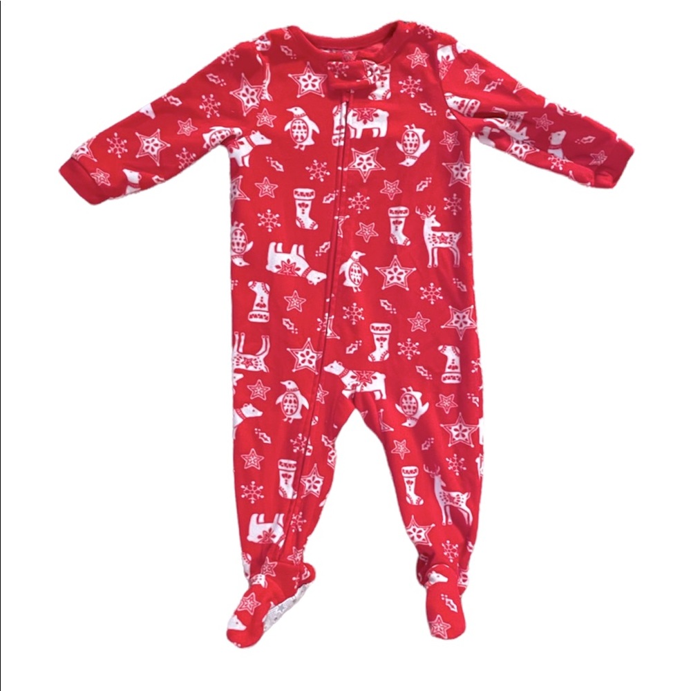 BOGO 🎄 Christmas 12 months Carter’s holiday fleece blanket sleeper pajama